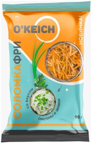 Чипсы O'KEICH Соломка ФРИ со вкусом сметаны и зелени, 90 г