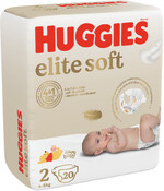 Подгузники детские HUGGIES Elite Soft 2 4–6кг, 20шт Россия, 20 шт