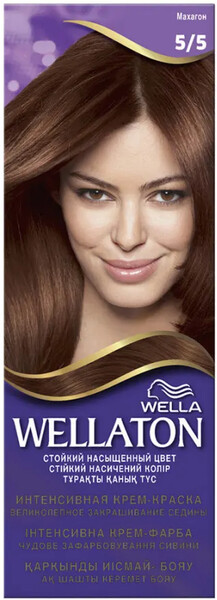 Крем-краска для волос Wella Wellaton стойкая оттенок 5/5 Махагон