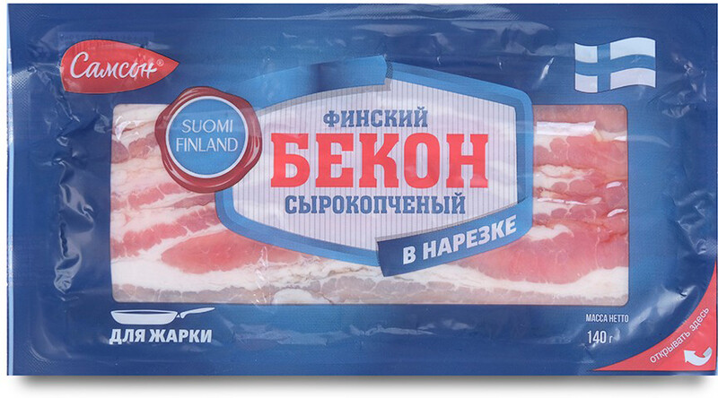 Бекон Самсон Финский сырокопченый 140г