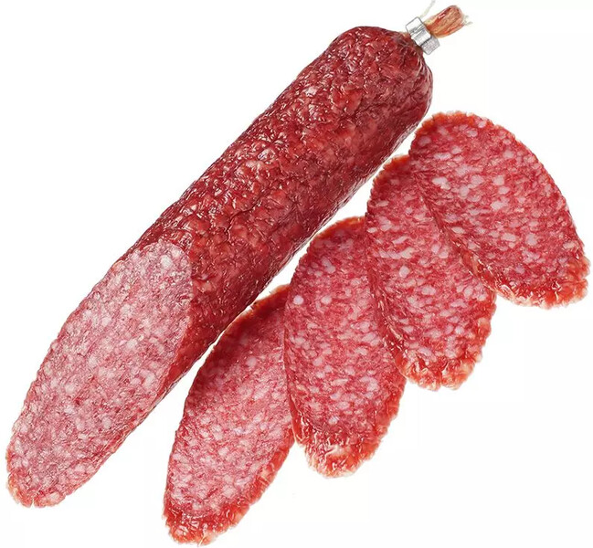 Колбаса Охотничья сырокопченая полусухая 200г