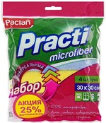 Салфетка для уборки Paclan Practi Microfiber 4 шт. пакет