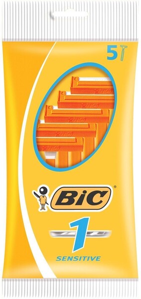 СТАНОК ДЛЯ БРИТЬЯ BIC 1 SENSETIVE, 5 ШТ