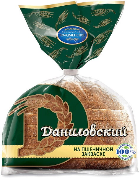 Хлеб Даниловский на пшеничной закваске пшенично-ржаной нарезанный 275 г