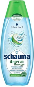 Шампунь для волос Schauma Кокосовая вода Цветок лотоса 400мл