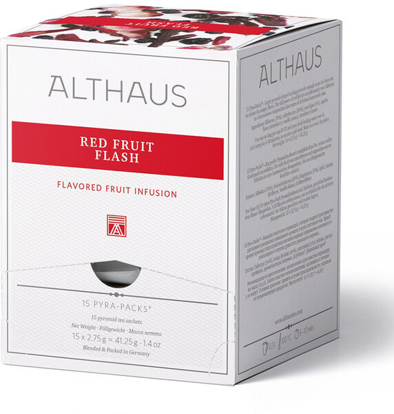 Чай фруктовый Althaus Red Fruit Flash 15*2.75 г,  Германия