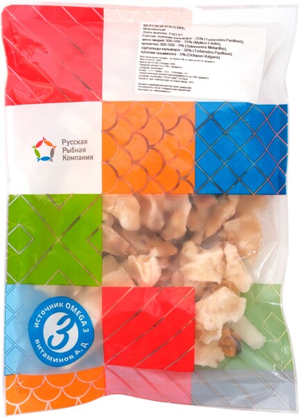 Морской коктейль замороженный РРК, 500г Китай, 500 г