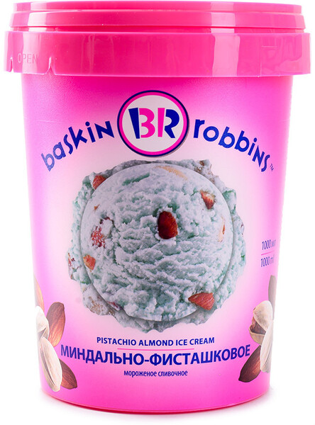 Мороженое Баскин Роббинс Миндально-Фисташковое 1л