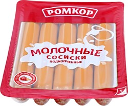 Сосиски РОМКОР Молочные, категория В, 300г Россия, 300 г