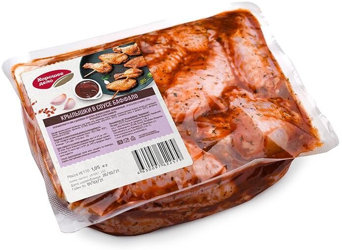 Крылышки Хорошее дело в соусе Баффало