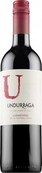 Вино красное сухое Undurraga, Carmenere, Central Valley, 0,75 л