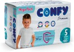Подгузники детские CONFY Premium Junior, размер 5 (11-18 кг), Mega упаковка (100 шт.)