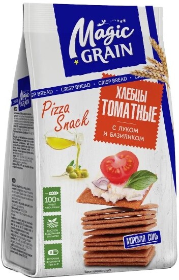 Хлебцы Magic Grain Focaccia с оливковым маслом, розмарином и морской солью, 90 г