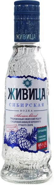 Водка ЖИВИЦА СИБИРСКАЯ 40% 0,25Л