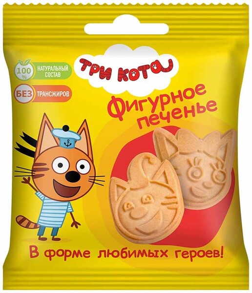 Печенье ТРИ КОТА ФИГУРНОЕ 20Г