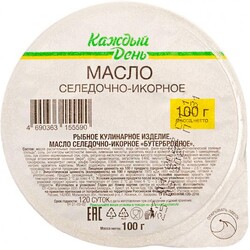 Масло «Каждый день» селедочно-икорное, 100 г