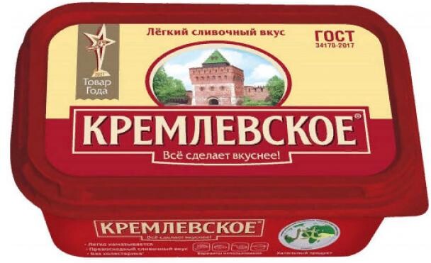 Спред Растительно-жировой Тз Кремлевское Ванночка 60% 250г