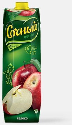 Из Беларуси: Нектар Сочный яблоко, 1 л