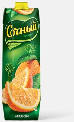 Из Беларуси: Нектар Сочный апельсин, 1 л