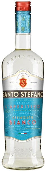 Напиток плодовый алкогольный SANTO STEFANO Вермут Бьянко особый сладкое, 1л Россия, 1 L