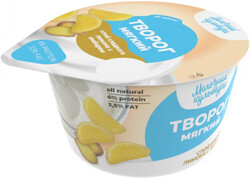 Творог мягкий «Молочная культура» с лимоном и имбирем 3,5%, 130 г