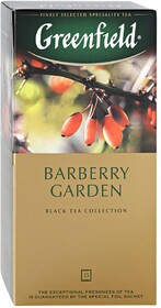 Чай Greenfield Barberry garden индийский чай чёрный байховый 25*1,5г