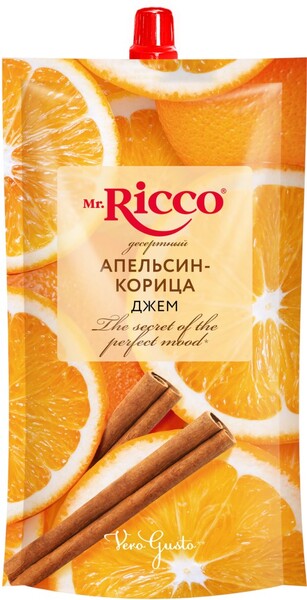 Джем MR.RICCO Апельсин-корица, 300г Россия, 300 г