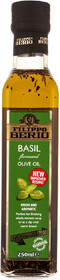 Масло оливковое FILIPPO BERIO Basil, нерафинированное со вкусом базилика, 250мл Италия, 250 мл