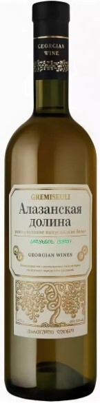 Вино белое полусладкое «Gremiseuli Алазанская Долина», 0.75 л