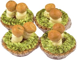 Пирожные Корзиночка с кремом и заварным полуфабрикатом