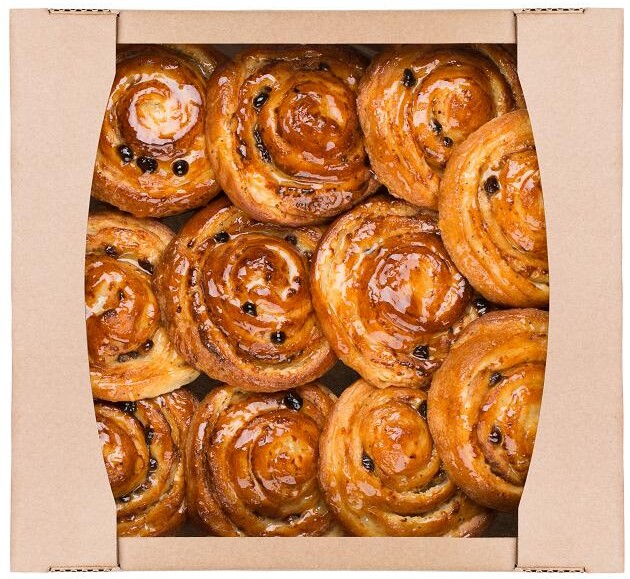 Выпечка Пекарь, Сдобная Вензель сахарный с яблоком, 1,8 кг., картон