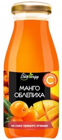 Нектар BioNergy мангово-облепиховый, 200 мл., стекло