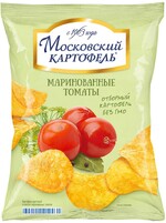 Чипсы Московский картофель со вкусом маринованных томатов, 70 гр., флоу-пак