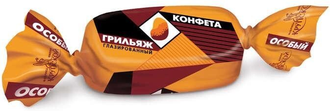 Конфеты Славянка Грильяж Особый глазированный, 1.00кг