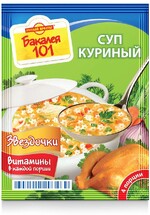 Суп Русский Продукт Бакалея 101 Куриный со звездочками, 65 гр, ПЭТ