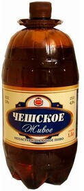 Пиво «Чешское живое», 1.5 л