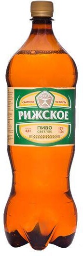Пиво светлое Томское Рижское 4,8%, 1,5 л., ПЭТ