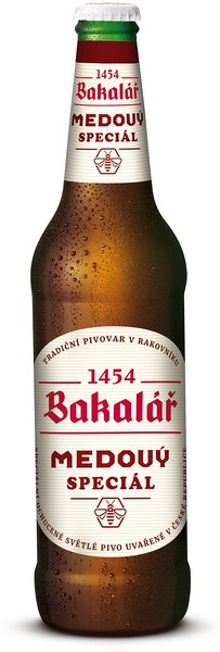 Пиво светлое BAKALAR Medovy Special лагер стекло, 0,5л
