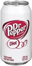 Напиток  Dr.Pepper б/а сильногазированный Diet США 355 мл., ж/б