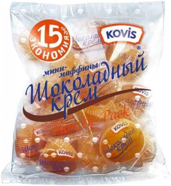 Мини-маффины Kovis (Ковис) шоколад, 0.47кг