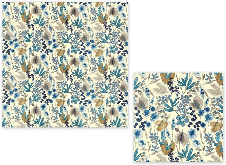 Салфетки 3сл 20шт 33*33см Летний луг, Bulgaree Green, пакет