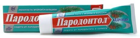 Зубная паста Пародонтол Кедровый 124 гр., туба
