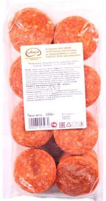 Колбаса Анком, Пепперони сырокопчёная нарезка, 200 гр., в/у