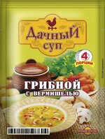 Суп Русский Продукт Дачный Грибной с вермишелью, 60 гр., сашет