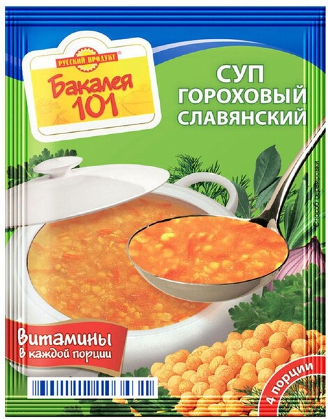 Суп Русский Продукт Славянский Гороховый, 65 гр., сашет
