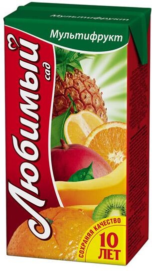 Сок Любимый сад мултифрукт, 1 л., тетра-пак