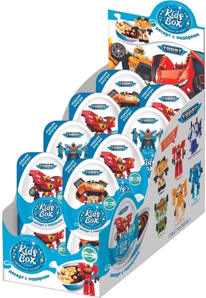 Десерт Конфитрейд кидсбокс товоты с подарком, 20 гр., ПЭТ