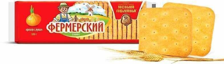 Крекер Ясная поляна Фермерский с луком, 1.00кг