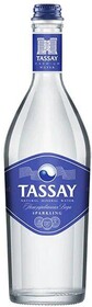 Вода природная TASSAY газированная, стекло, 0,75 л
