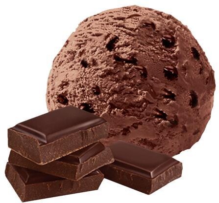 Мороженое пломбир Айсберри  шоколадный с кусочками шоколада, 2,2 кг., пластиковый контейнер